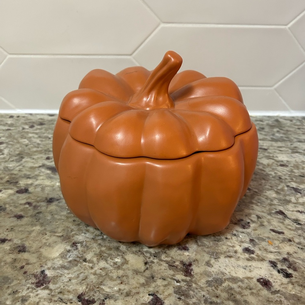 Threshold Orange Ceramic Pumpkin Dish